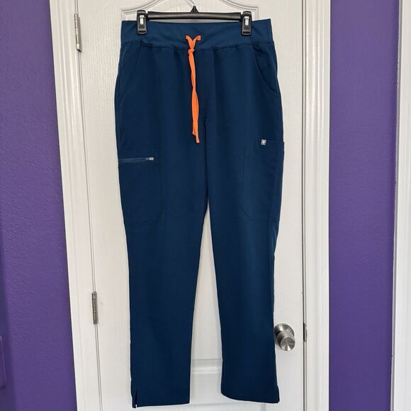 FIGS Yola HW Scrub Pants Deep Reef W22SW2013 PO 2916 Women's Size Large - Picture 1 of 10